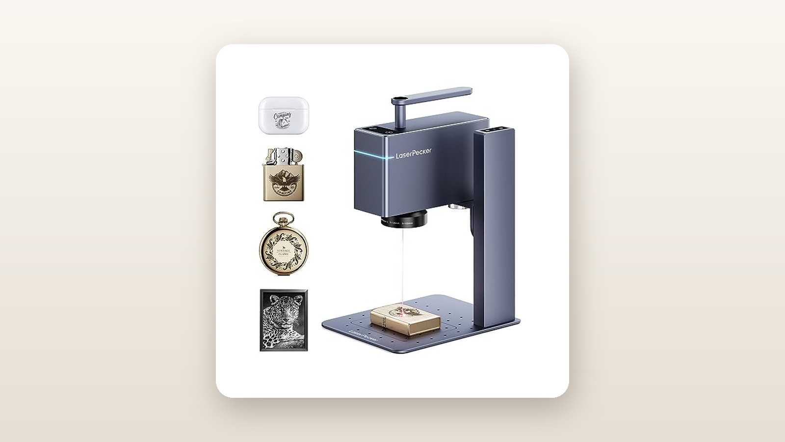 LaserPecker LaserPecker 3 (Basic) Review: Bare Metal Engraving on a Budget