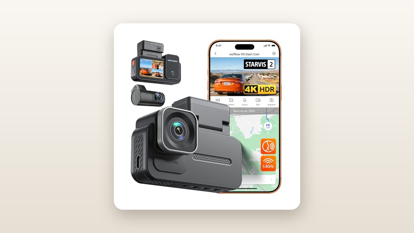 WOLFBOX WOLFBOX X5 3-Channel Dash Cam Review: STARVIS 2 Clarity on a Budget
