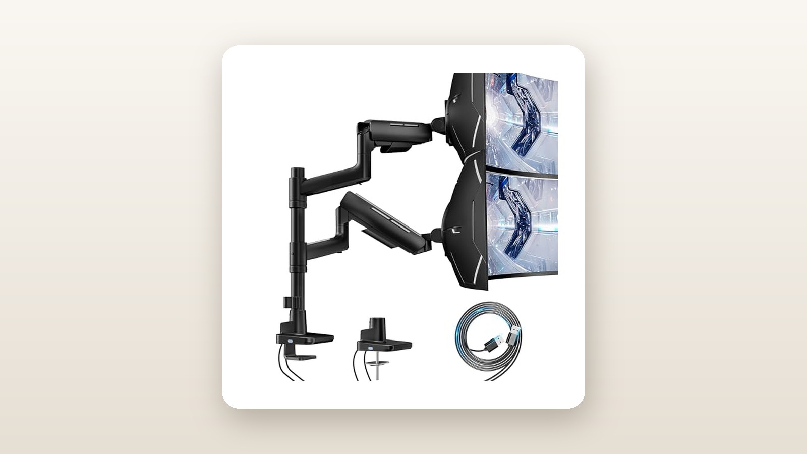 ARES WING ARES WING Dual Monitor Mount Review: Heavy-Duty Lift on a Budget