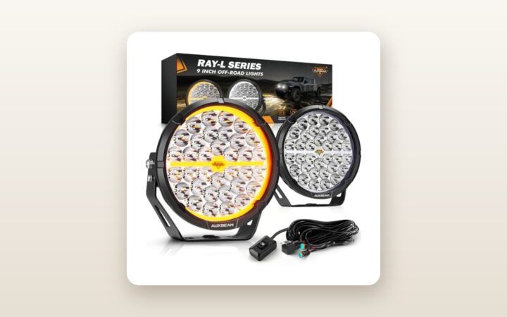 Auxbeam RAY-L 9-Inch LED Off-Road Lights: Big Output on a Budget