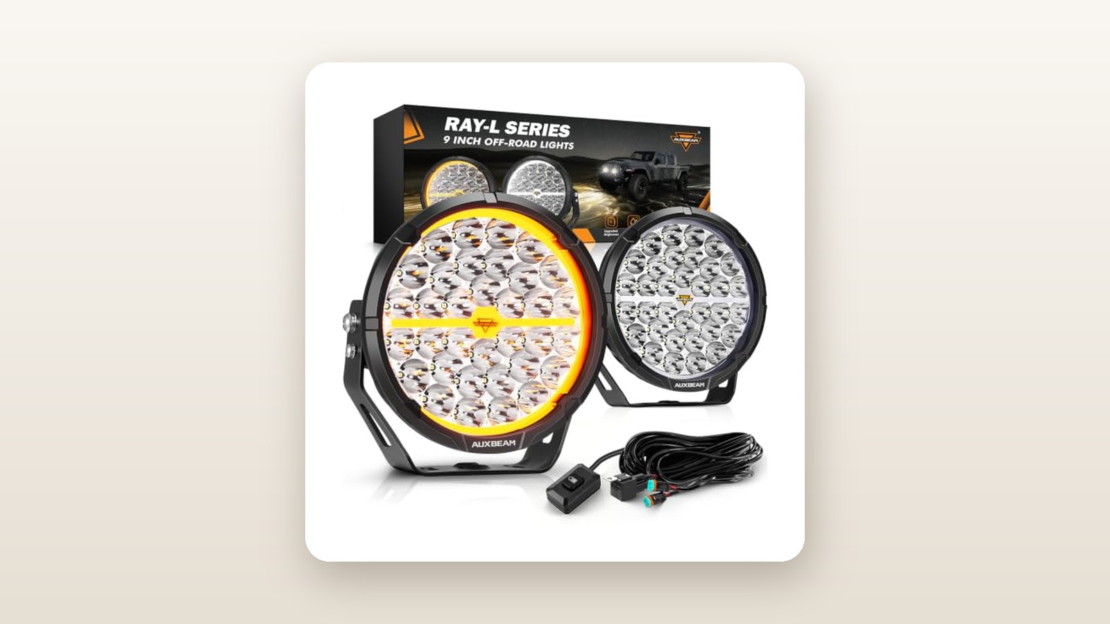 AUXBEAM Auxbeam RAY-L 9-Inch LED Off-Road Lights: Big Output on a Budget