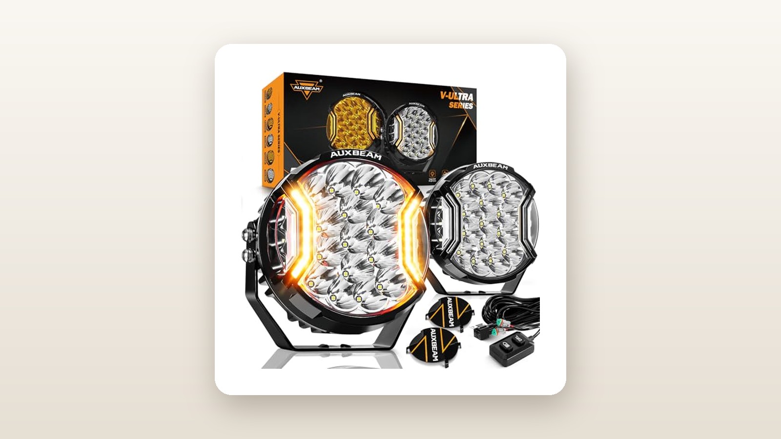 AUXBEAM Auxbeam V-Ultra 7" LED Lights Review: Trail-Splitting Output