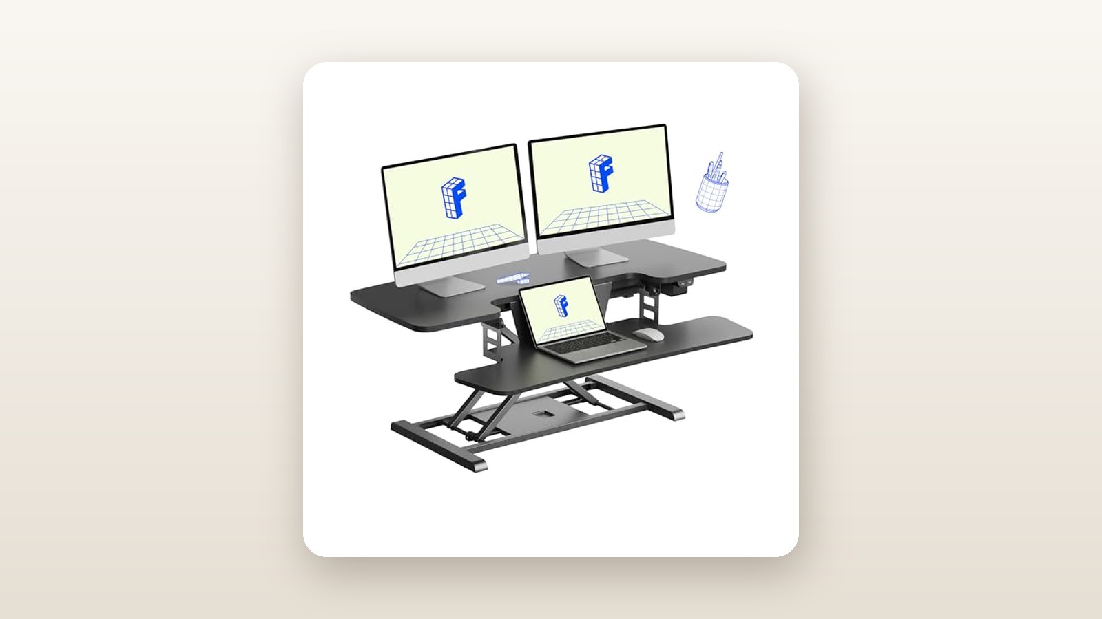 FLEXISPOT FlexiSpot 40-Inch Electric Desk Converter Review: Power Meets Price