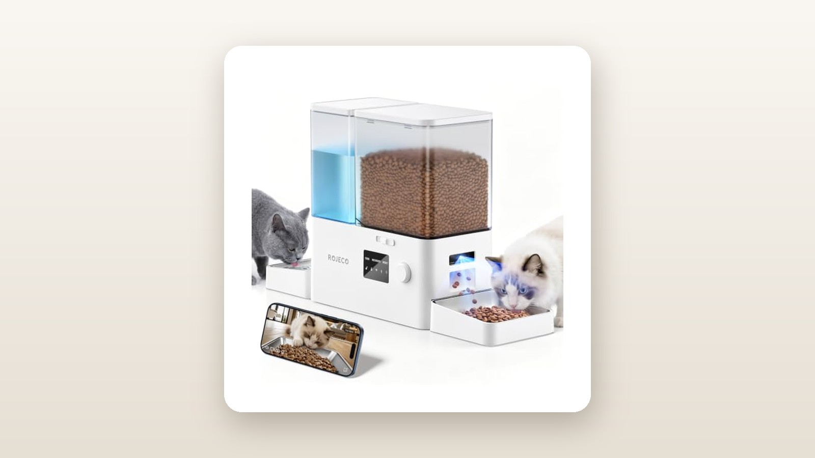 ROJECO ROJECO Automatic Cat Feeder with Camera Review: Smart Value?