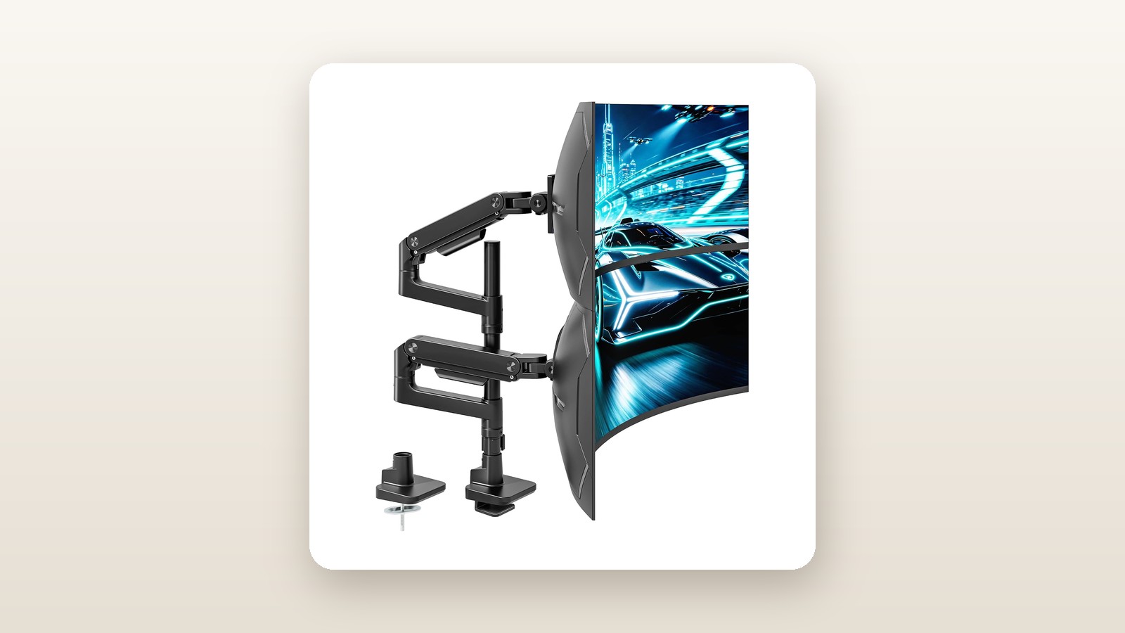 ARESWING ARESWING Dual Extra Tall Monitor Arm Review: Heavy-Duty Stacker