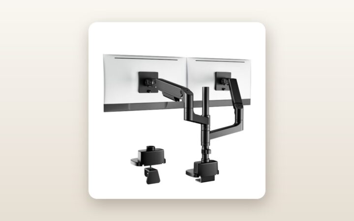 PEGZONE Dual Vertical Monitor Arm Review: Sub-$100 Heavy Lifting