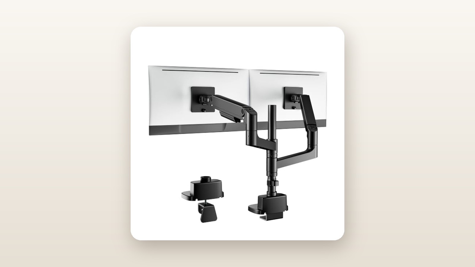 PEGZONE PEGZONE Dual Vertical Monitor Arm Review: Sub-$100 Heavy Lifting