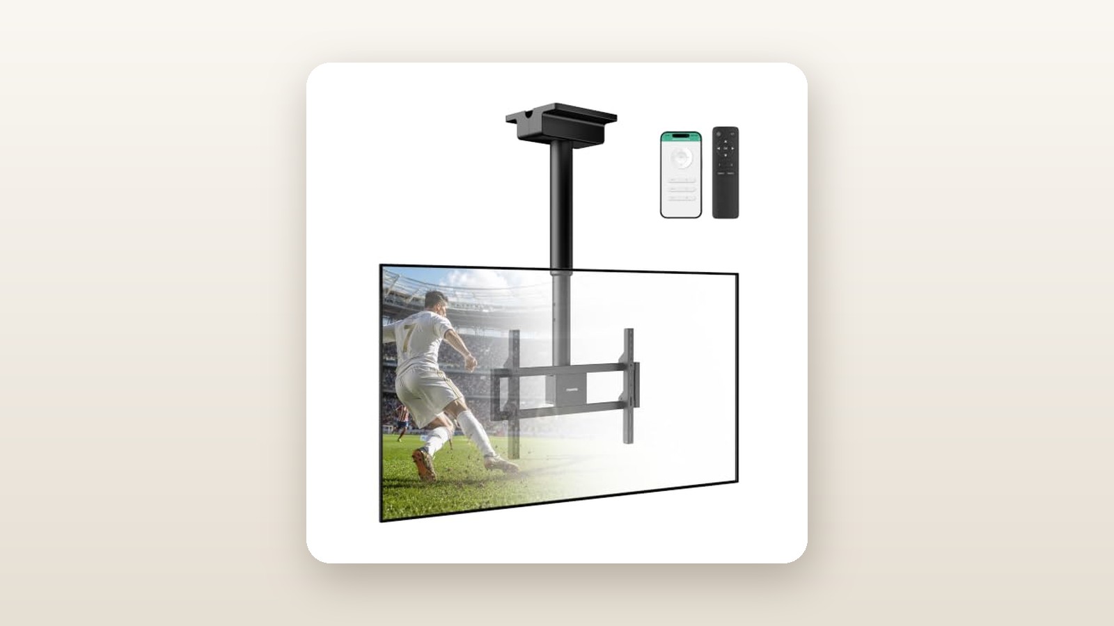 monTEK monTEK Motorized Swivel Ceiling TV Mount Review: Heavy-Duty Reach